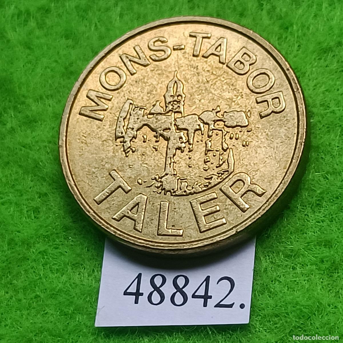 Monedas locales: Ficha Alemania, Montabaur, Mons-Tabor Apotheke., farmacia, token, jet&oacute;n