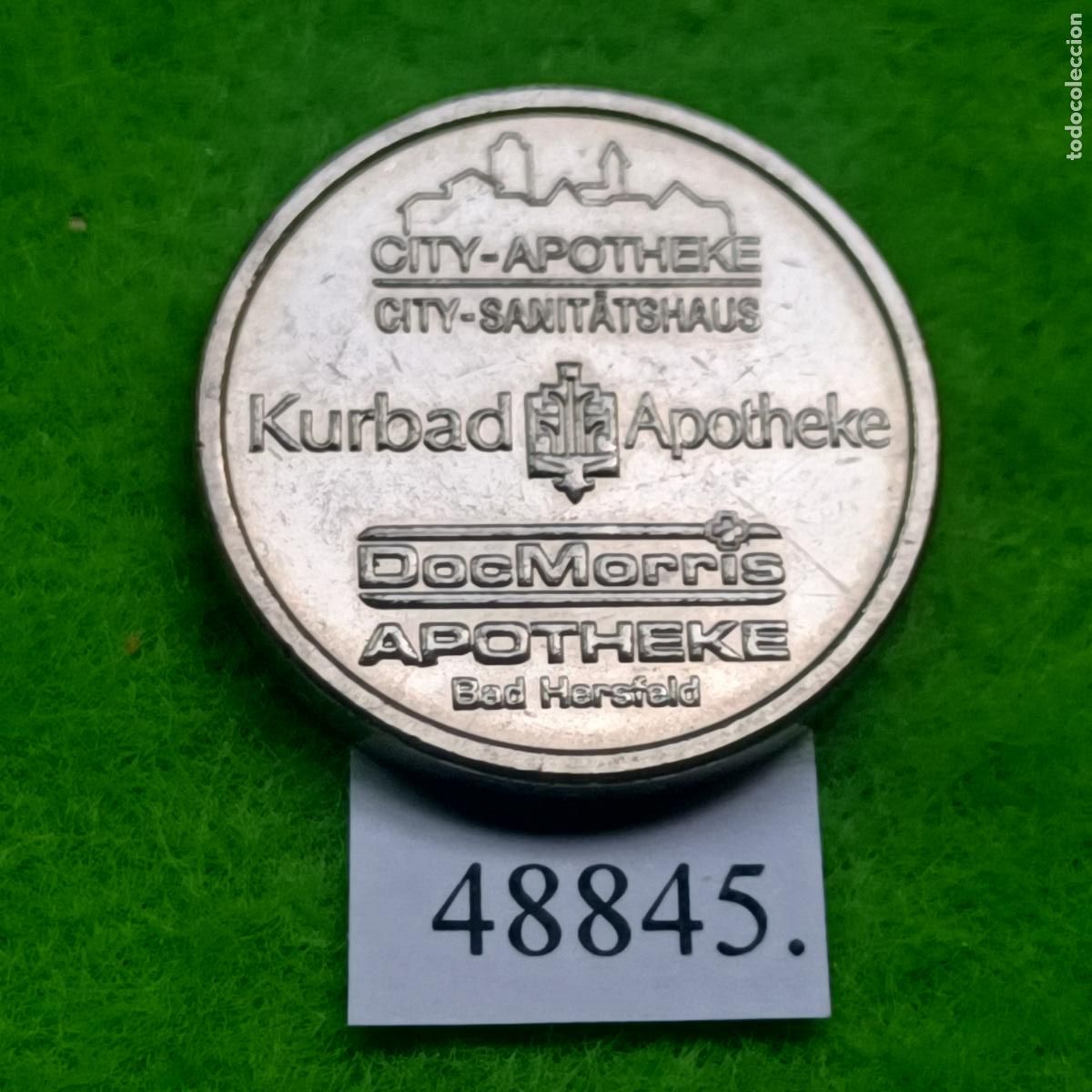 Lokalw&auml;hrung: Ficha Alemania, Kurbad Apotheke, DocMorris, Bad Hersfeld, farmacia, token, jet&oacute;n