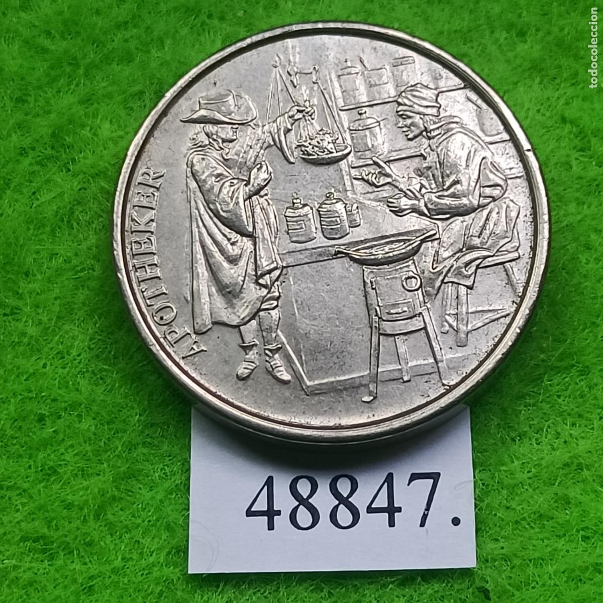 Monedas locales: Ficha Alemania, Mohren taler, Apotheke, farmacia, token, jet&oacute;n