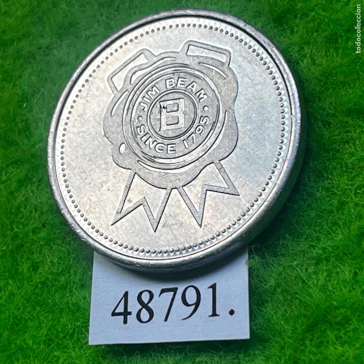Monedas locales: Ficha, consumici&oacute;n, Jim Beam, Since 1795, token, jet&oacute;n