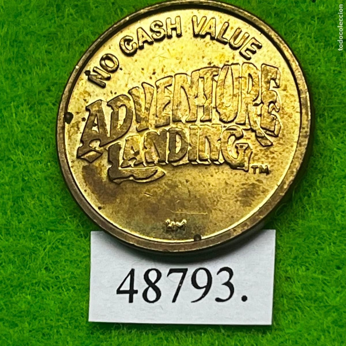 Monedas locales: ficha Estados Unidos, juegos recreativos, Adventure Landing, token, jet&oacute;n