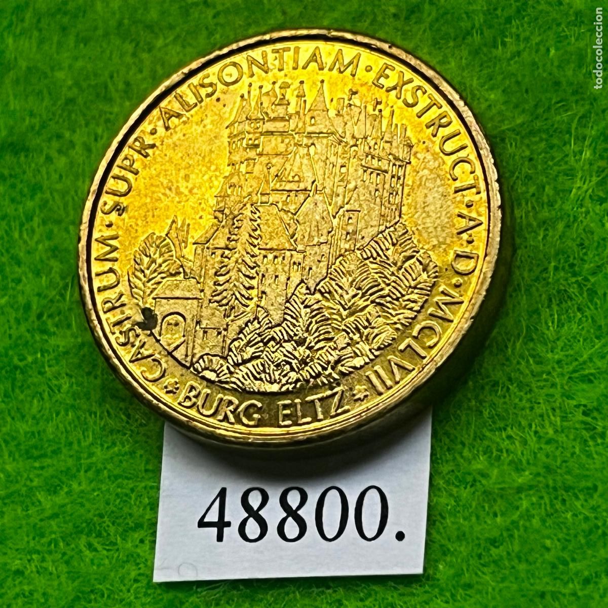 Monedas locales: Ficha Alemania, Wierschem Renania Palatinado, castillo medieval Burg Eltz, token, jeton