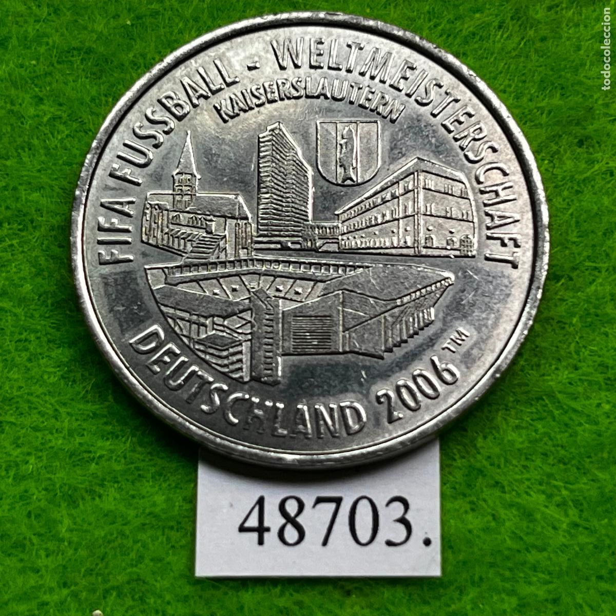 Monedas locales: ficha Alemania, Kaiserslautern, Copa Mundial de la FIFA Alemania 2006, token, jet&oacute;n