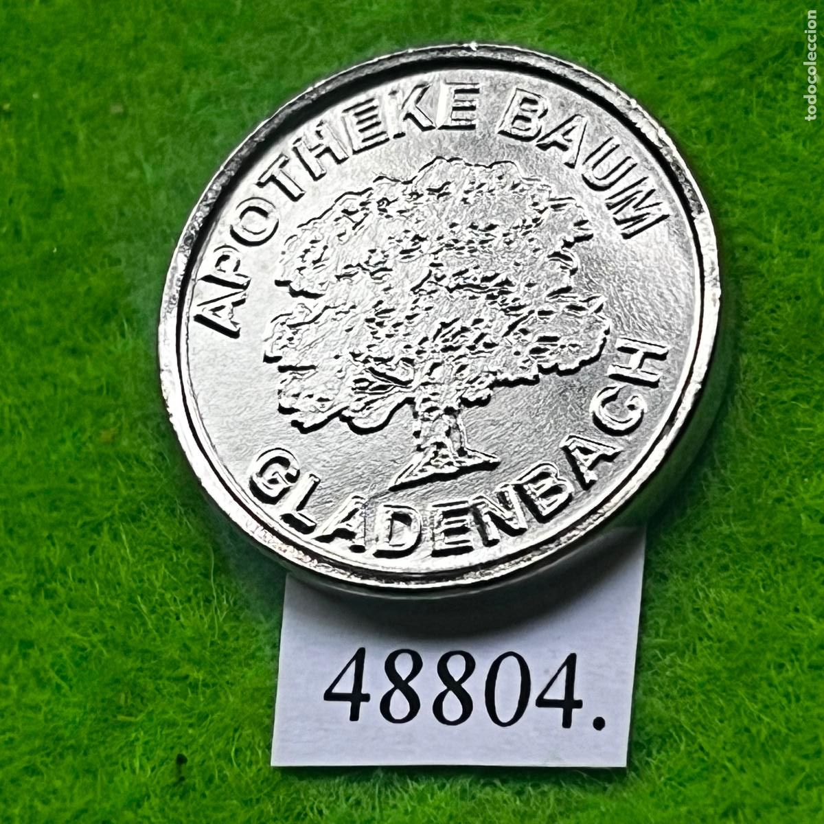 Monedas locales: Ficha Alemania Gladenbach, Baum Apotheke, Farmacia, token, jeton