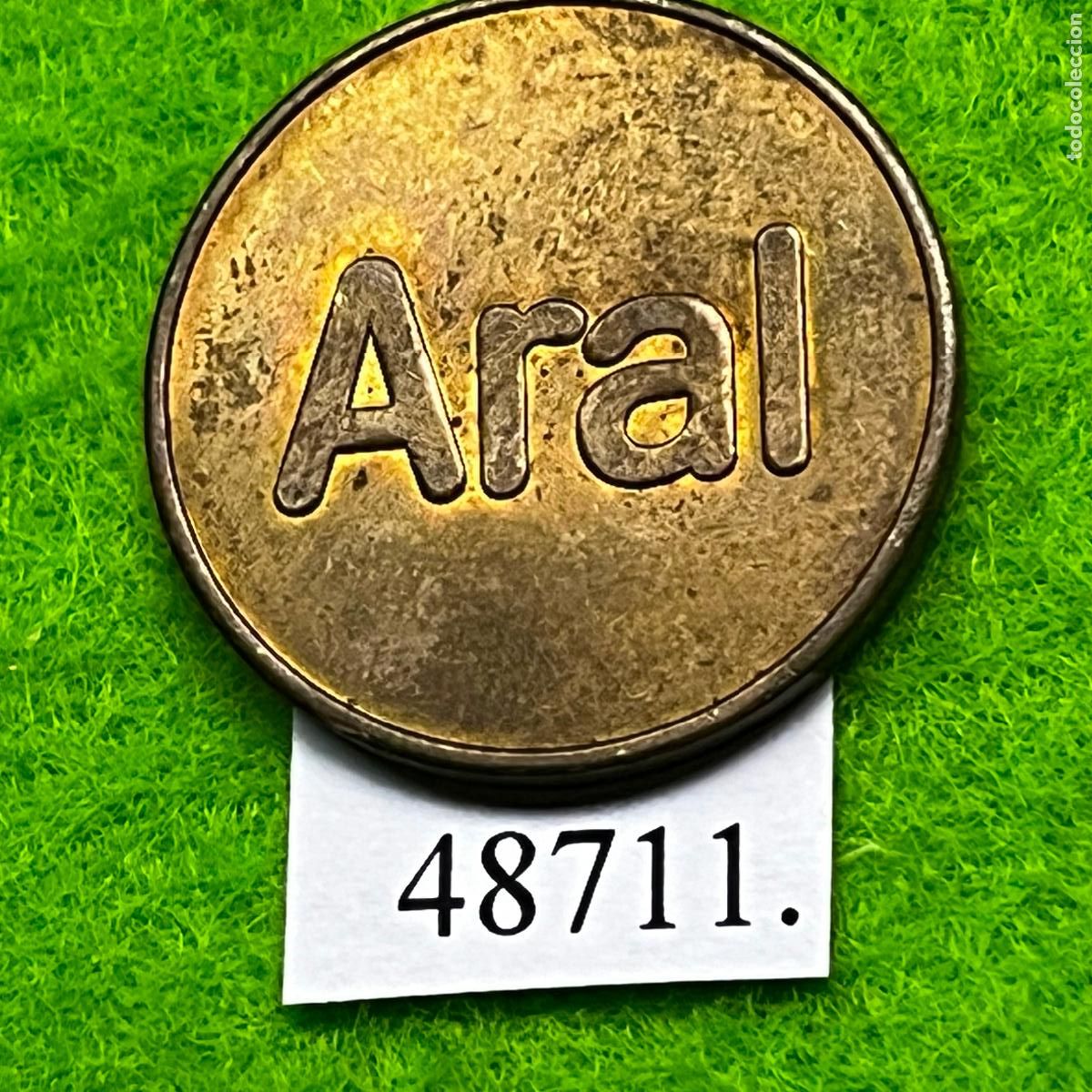 Monedas locales: Ficha Alemania, ARAL, auto lavado, carwash, vending, token, jet&oacute;n