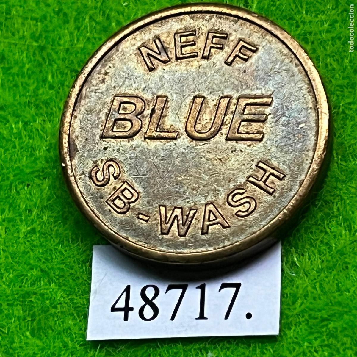 Monedas locales: ficha Alemania, NEFF BLUE SB-WASH, Selbstbedienung-Waschanlage, auto lavado, carwash, token, jet&oacute;n