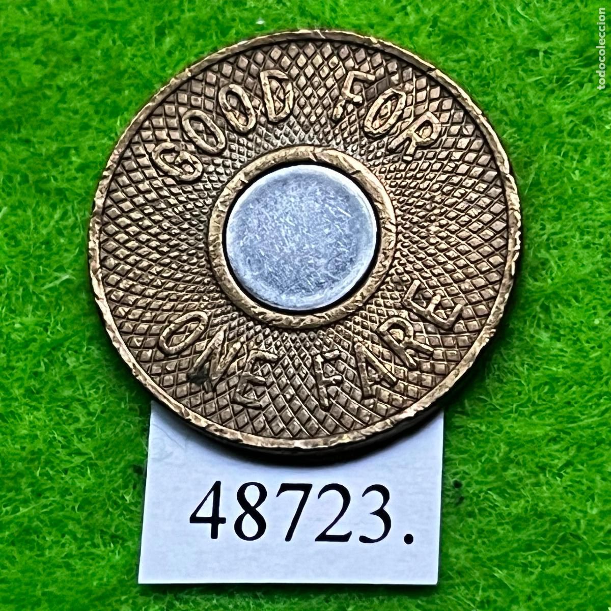 Monedas locales: Ficha Transporte USA, New York, Bimet&aacute;lica, Token, Jeton