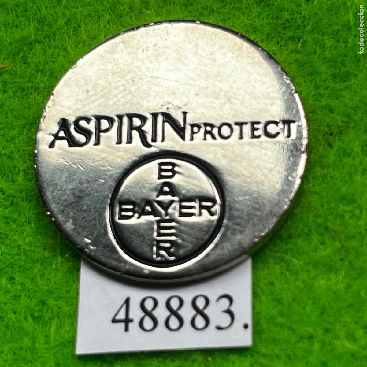 Monete locali: ficha Alemania, Aspirin Protect de Bayer., token, jet&oacute;n
