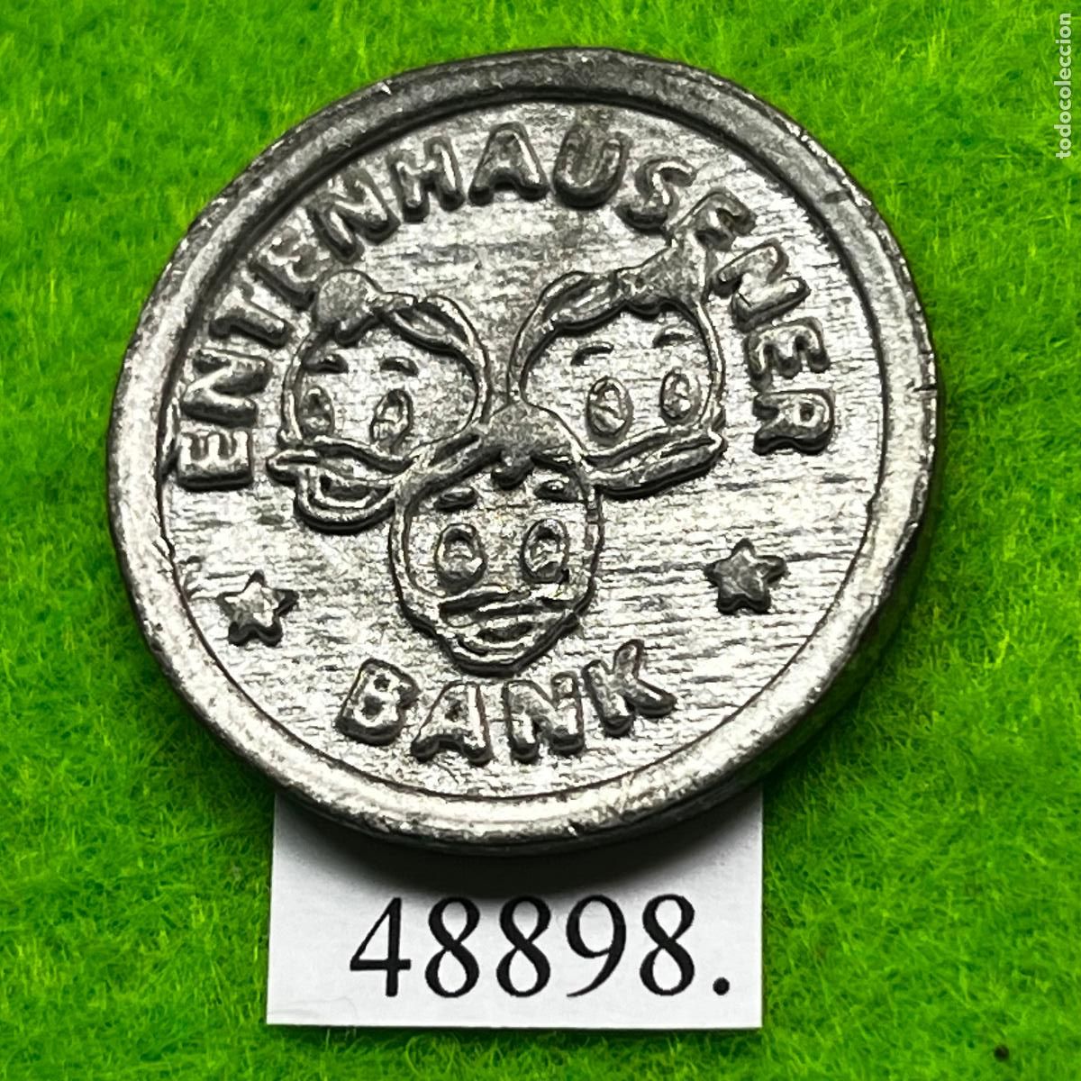 Monedas locales: ficha Alemania, Mickey Mouse (Disney), 2 Taler, 1998, Don Miki, token, jet&oacute;n