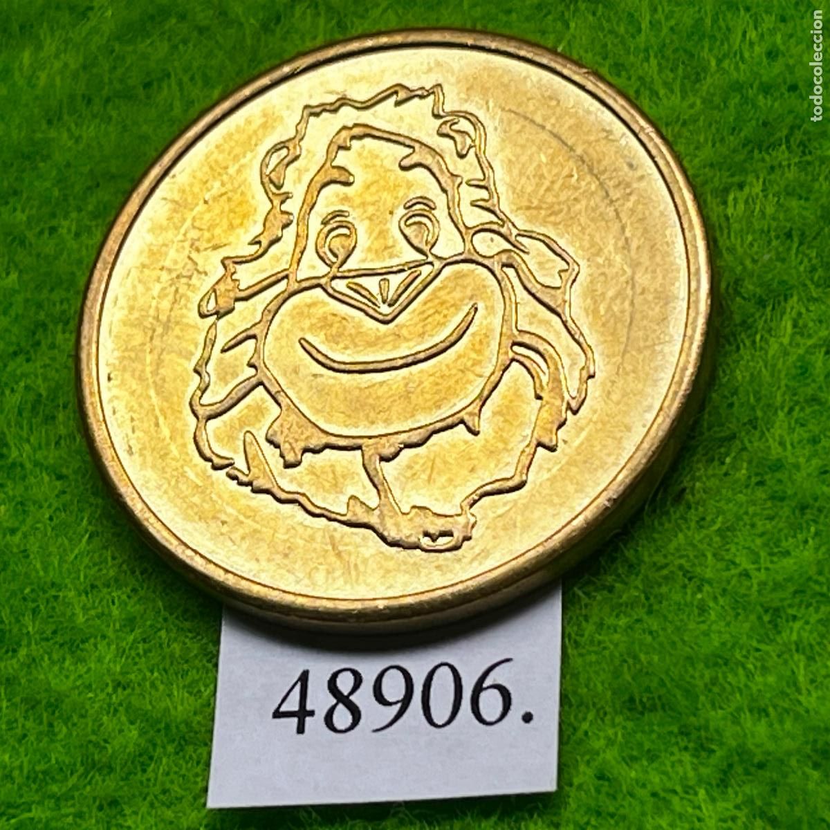 Monedas locales: Ficha Suecia, Leo's Lekland, conocida como moneda de oro de Leo, juegos recreativos, token, jet&oacute;n