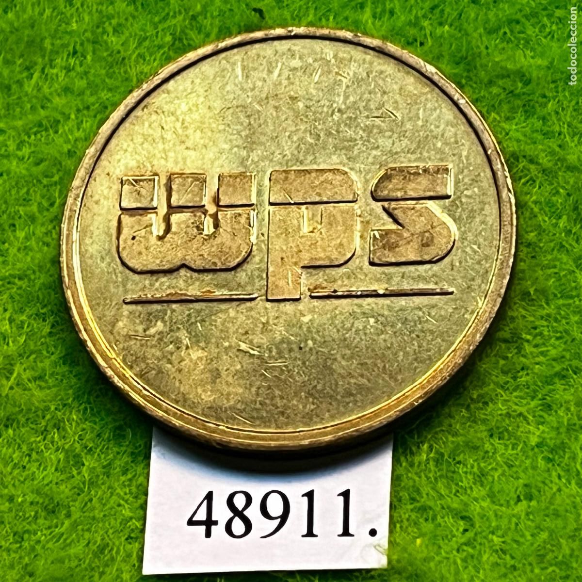 Monedas locales: ficha Pa&iacute;ses Bajos, WPS, Westhoff Parking Systems, aparcamiento, token, jet&oacute;n