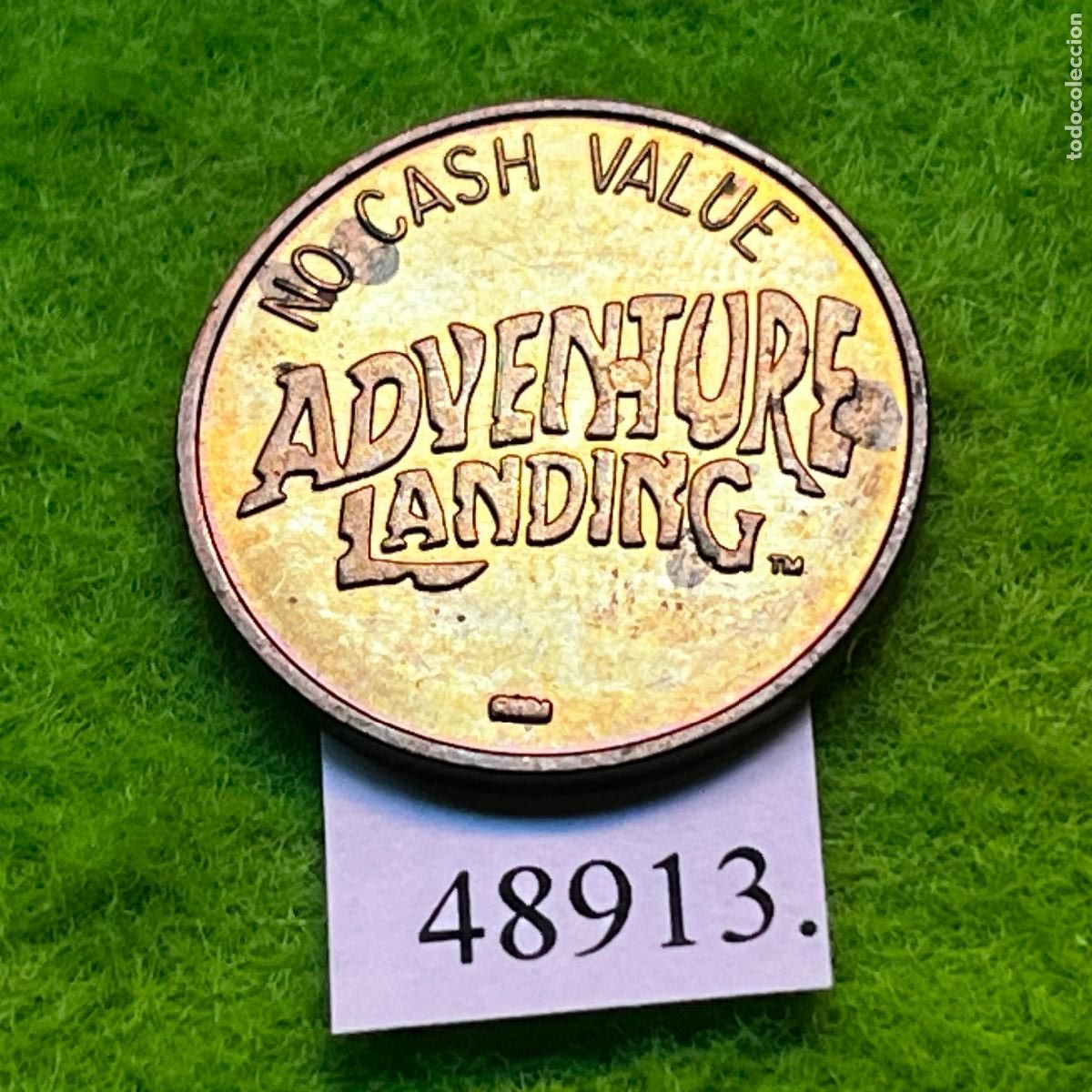 Monedas locales: ficha Estados Unidos, juegos recreativos, Adventure Landing, token, jet&oacute;n
