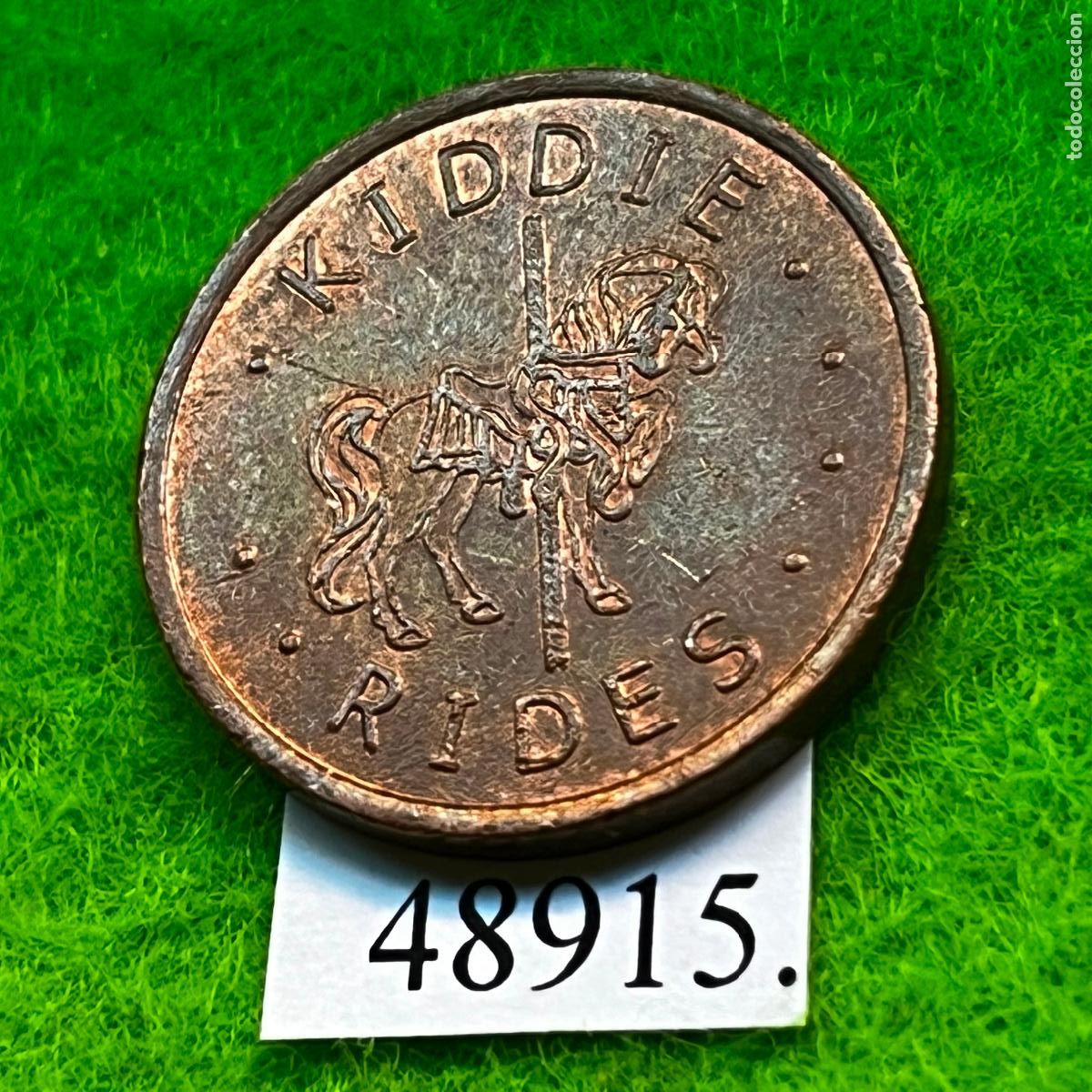 Monedas locales: ficha Italia, LGI Kiddie Rides, tecnotr&oacute;n dedem, token, jet&oacute;n