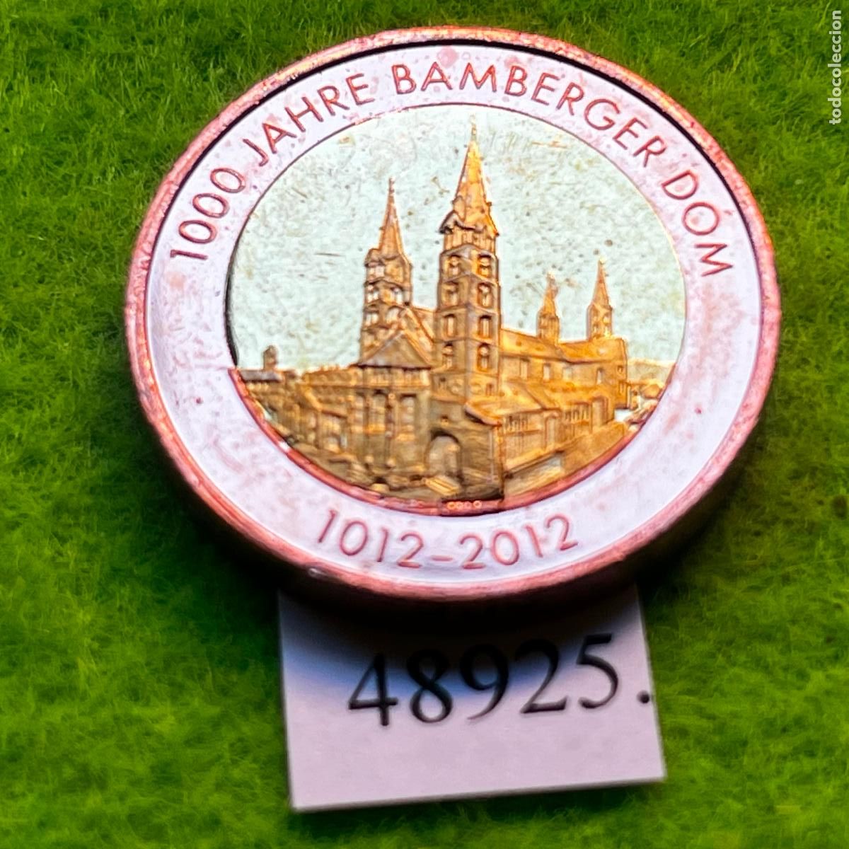 Monedas locales: ficha Alemania, milenario de la Catedral de Bamberg, 2012, bimet&aacute;lica, token, jet&oacute;n