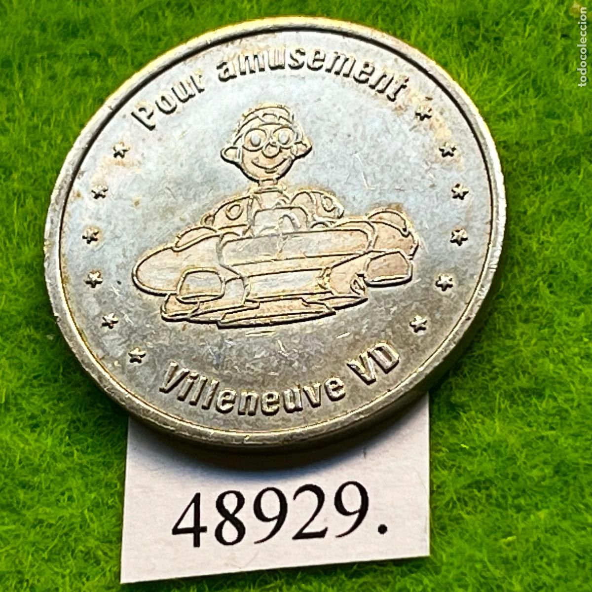 Monedas locales: ficha Suiza, Vaud, Villeneuve, Fun Planet, juegos recreativos, arcade, token, jet&oacute;n