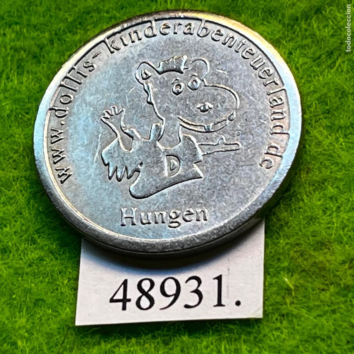 Monedas locales: ficha Alemania, Hungen, Dolli's Kinderabenteuerland, parque infantil juegos recreativo token, jet&oacute;n