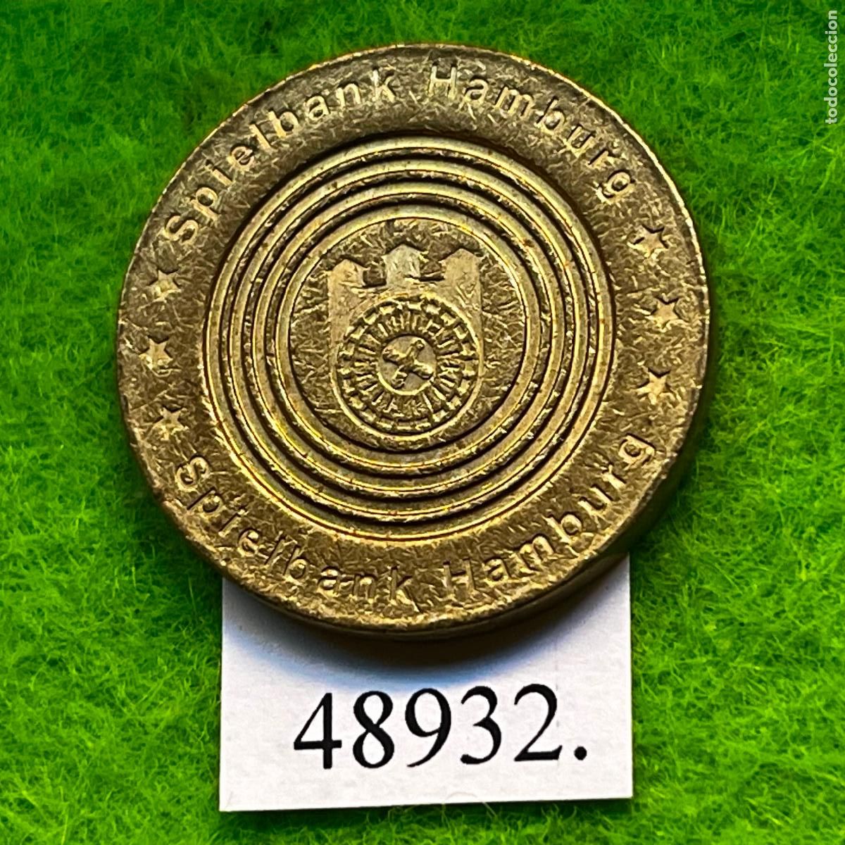 Monedas locales: Ficha Alemania, Hamburgo, Spielbank Hamburg, casino, Hamburger Rathaus, juego, token, jeton