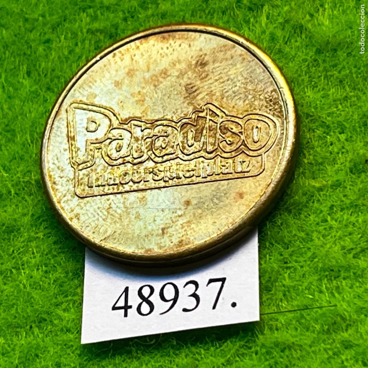 Monedas locales: Ficha Alemania, Indoorspielplatz, parque infantil Paradiso, juegos recreativos, token, jet&oacute;n