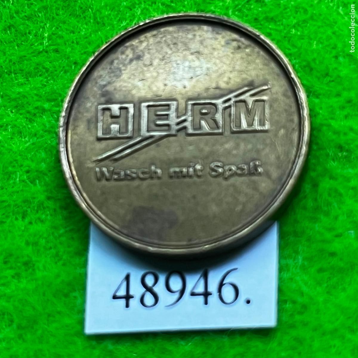 Monedas locales: Ficha Alemania HERM, Wasch mit Spa&szlig;, auto lavado, carwash, token, jeton