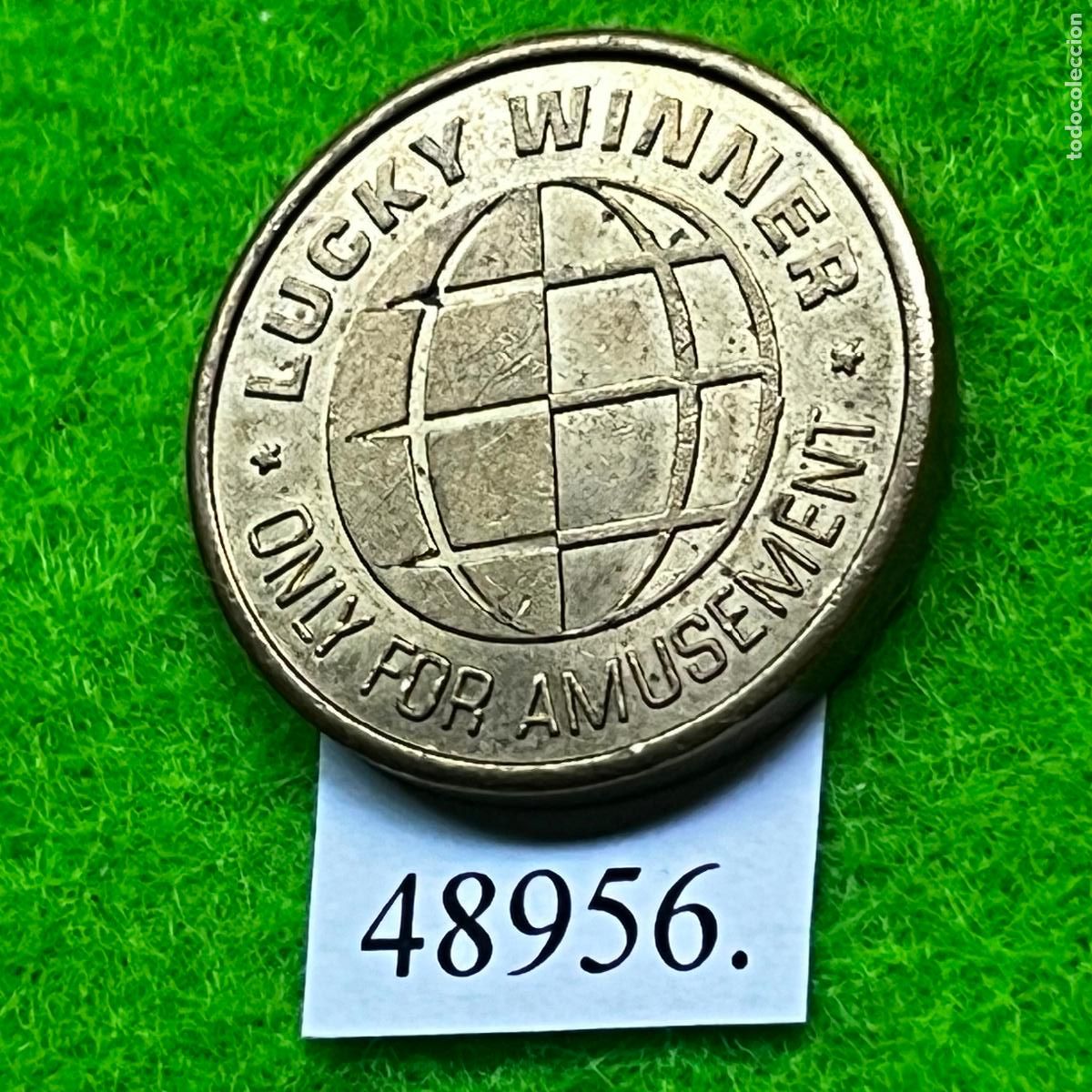 Monedas locales: Ficha UK, juegos recreativos, Lucky Winner, Only for Amusement, arcade, token, jeton