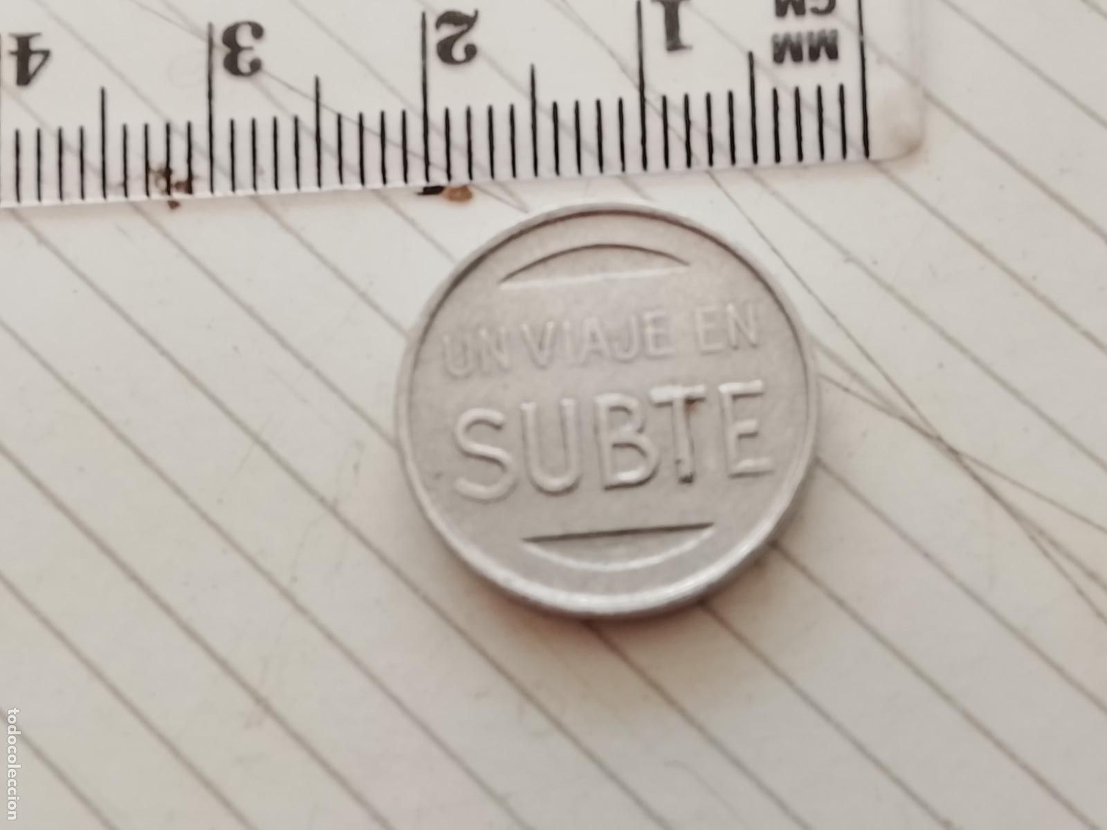Monedas locales: TOKEN UN VIAJE EN SUBTE (ARGENTINA) Buenos Aires, Metro