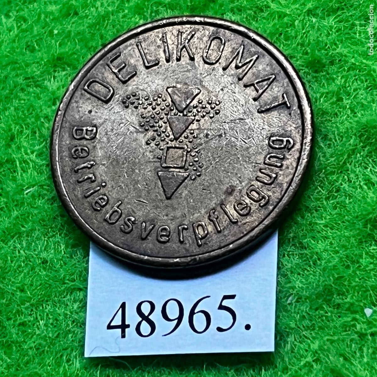 Monedas locales: Ficha Alemania, consumici&oacute;n, cafe, Delikomat, vending , token, jet&oacute;n