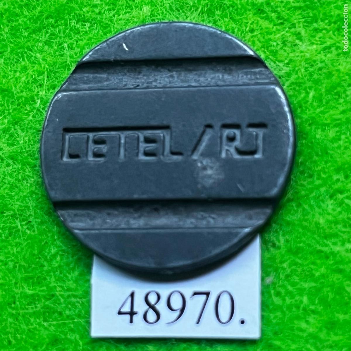 Monedas locales: ficha Brasil, tel&eacute;fono CETEL R.J. (Rio Janeiro), Metal&uacute;rgica Fontamac SP (S&atilde;o Paulo), token, jet&oacute;n