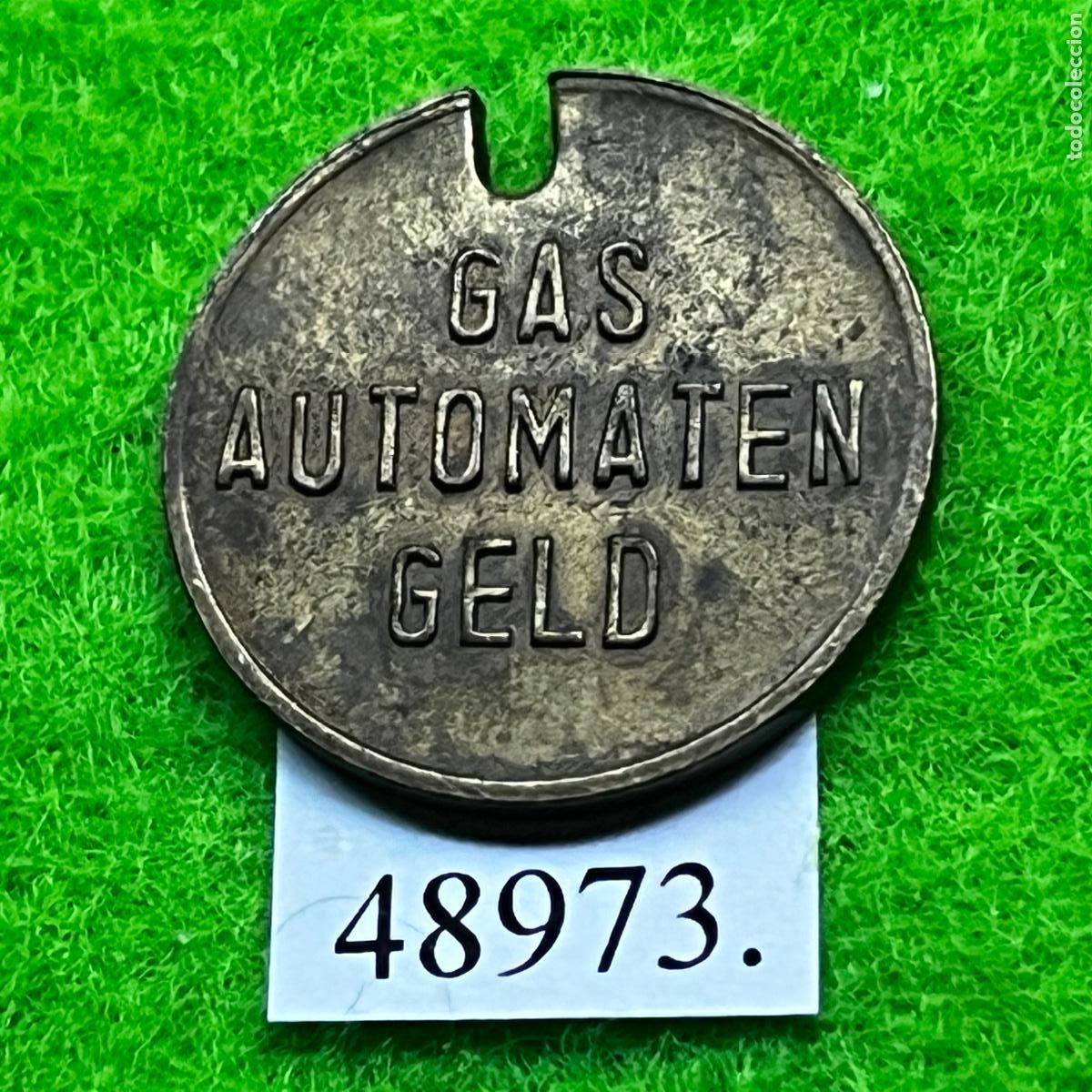 Monedas locales: ficha Alemania, servicio o racionamiento de gas, Gas Automaten Geld, token, jet&oacute;n