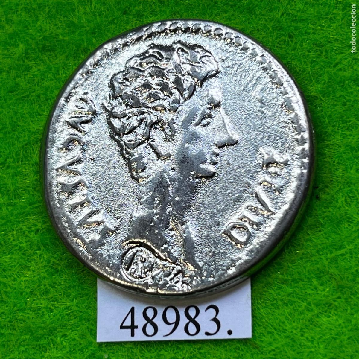 Monedas locales: Ficha, reproducci&oacute;n, moneda falsa, Roma, Caius Iulius Caesar Octavianus Augustus, token, jeton