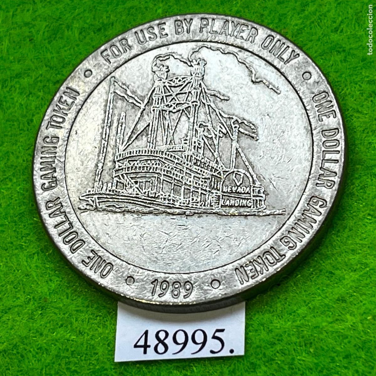 Monedas locales: ficha Estados Unidos, Jean, Nevada Landing Hotel & Casino, 1 d&oacute;lar , token, jet&oacute;n