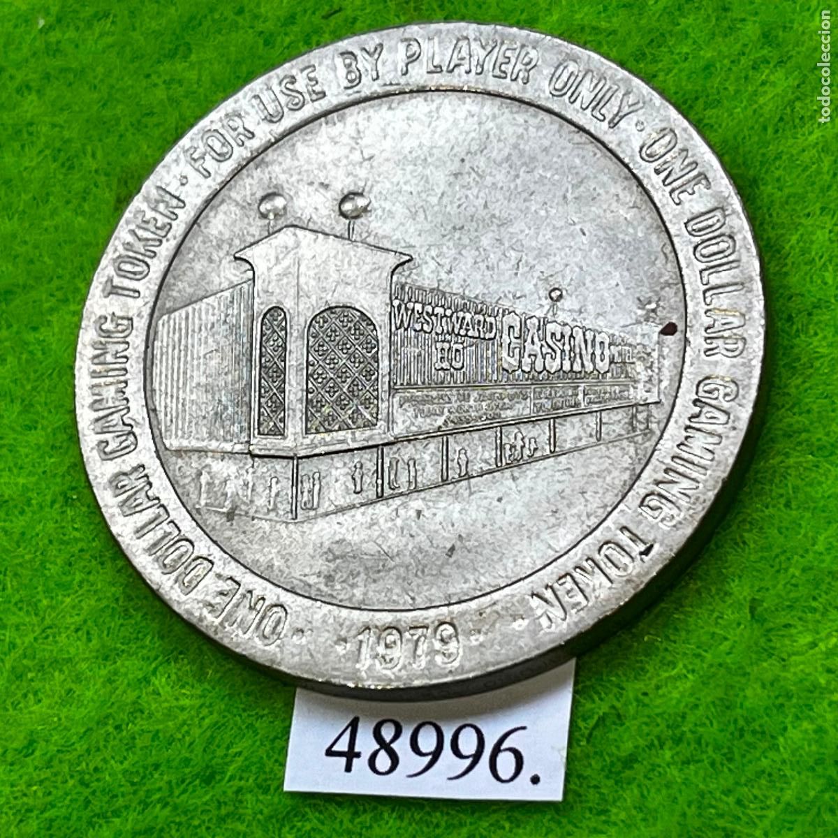 Monedas locales: ficha Estados Unidos, Westward Ho Casino Las Vegas, Nevada, 1 d&oacute;lar , token, jet&oacute;n