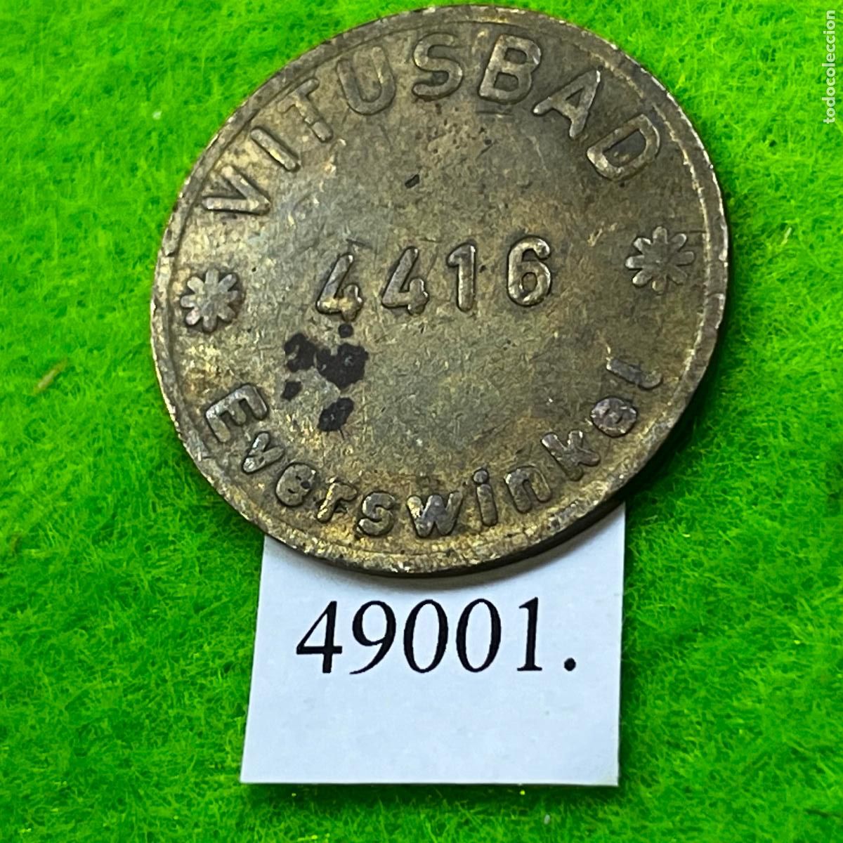 Monedas locales: ficha Alemania, Vitusbad Everswinkel, Ficha de piscina (Schwimmbad-Wertmarke) token, jet&oacute;n