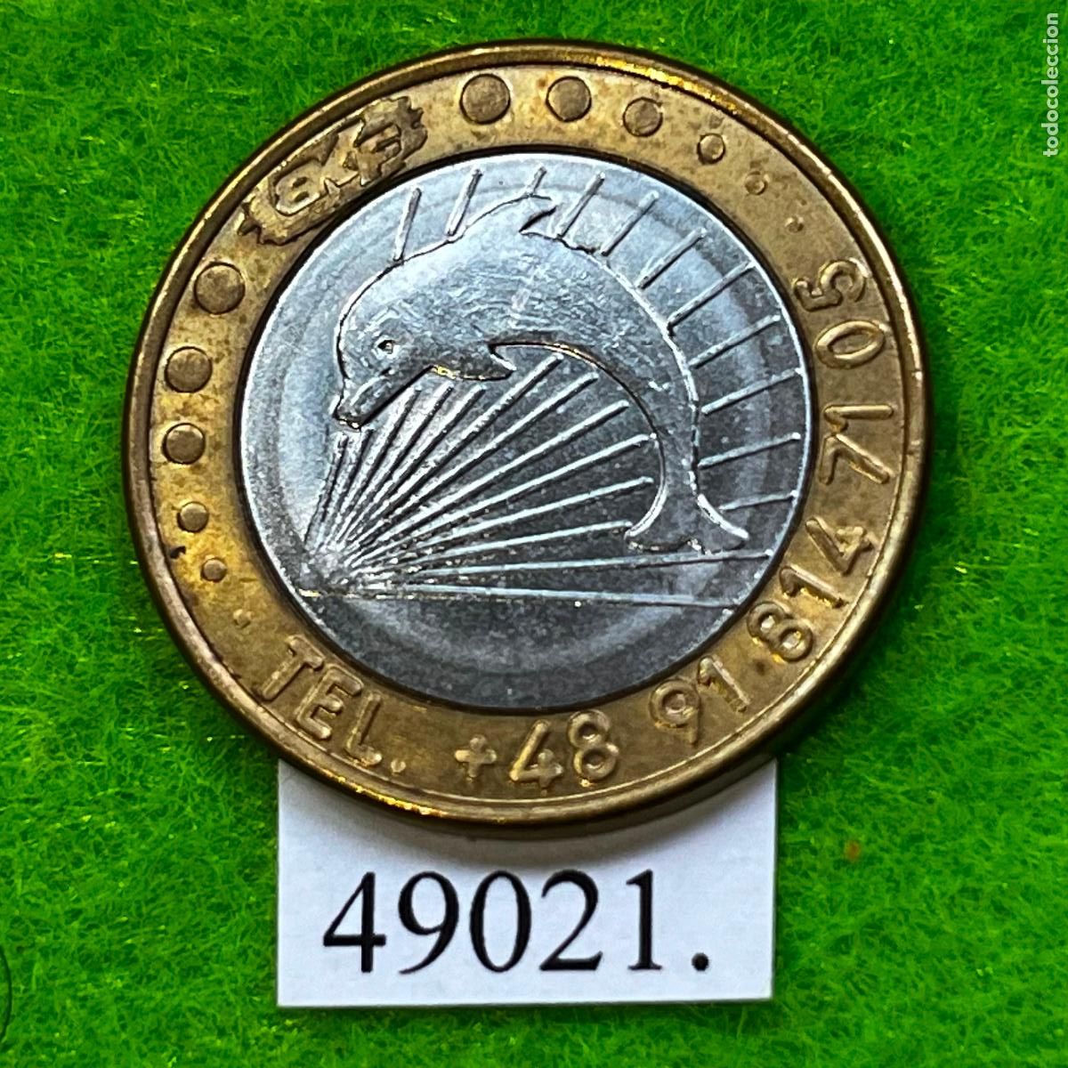 Monedas locales: Ficha, Polonia, MYJNIA BEZDOTYKOWA, BKF CarWash, bimet&aacute;lica,, autolavado, carwash, token, jeton