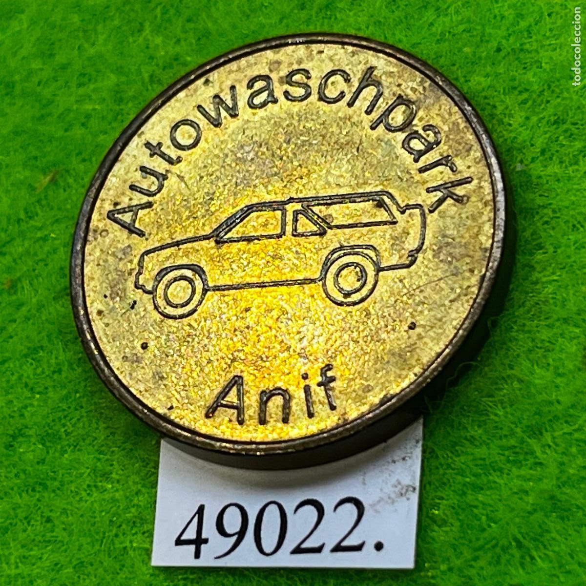 Monedas locales: Ficha, Austria Anif, Autowaschpark, autolavado, carwash, token, jeton