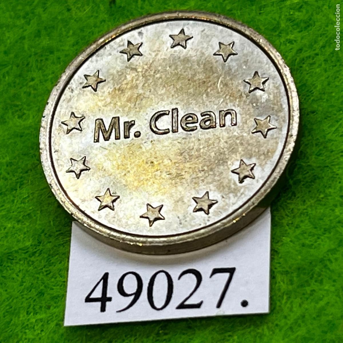 Monedas locales: Ficha Mr. Clean, estaci&oacute;n de servicio, autolavado, carwash, Token, jet&oacute;n