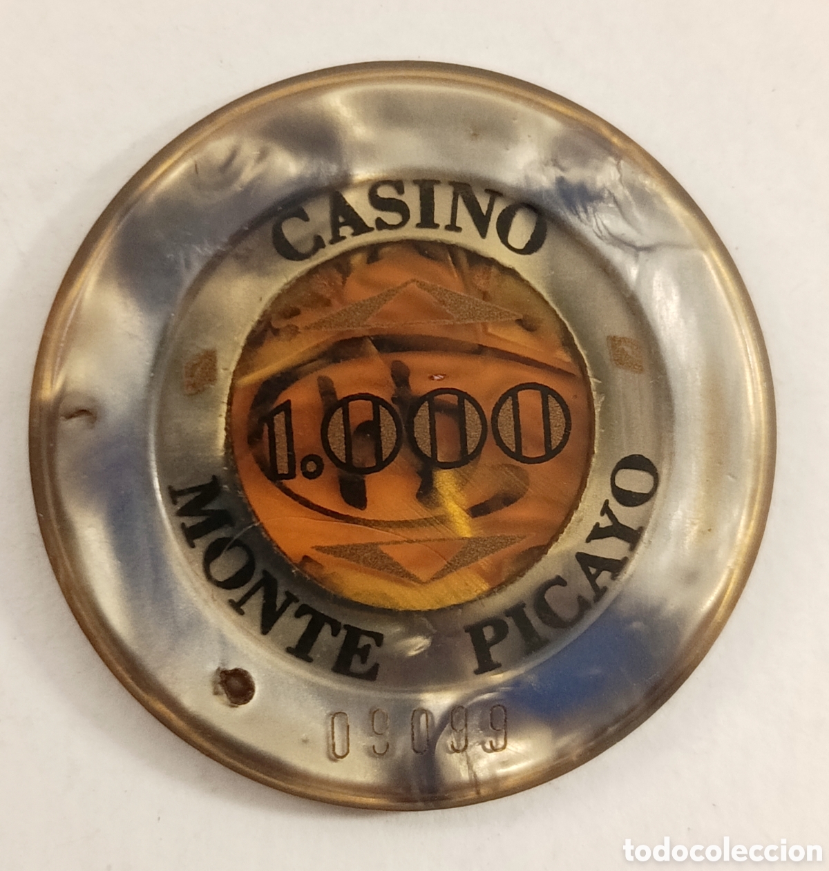 Monedas locales: Ficha casino Monte Picayo. 1000