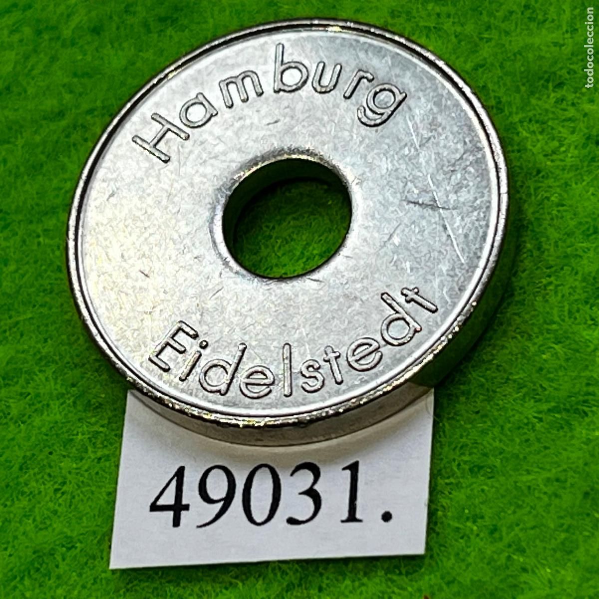 Monedas locales: Ficha Alemania, Hamburgo, Eidelstedt, SB, auto lavado, carwash, Token, jet&oacute;n