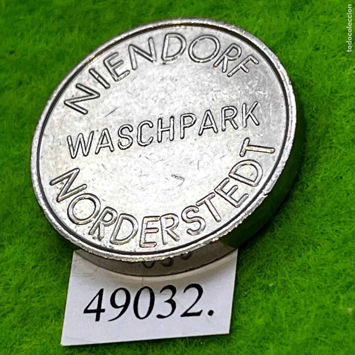 Monedas locales: Ficha Alemania, Norderstedt y Niendorf, Waschpark, auto lavado, carwash, Token, jet&oacute;n