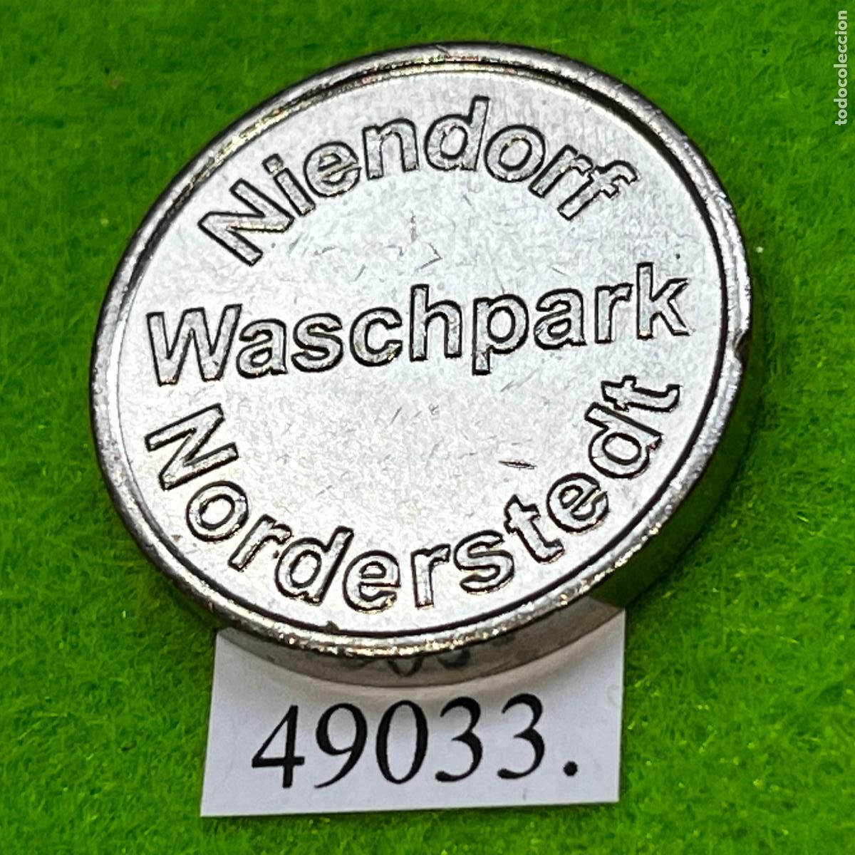 Monedas locales: Ficha Alemania, Norderstedt y Niendorf, Waschpark, auto lavado, carwash, Token, jet&oacute;n