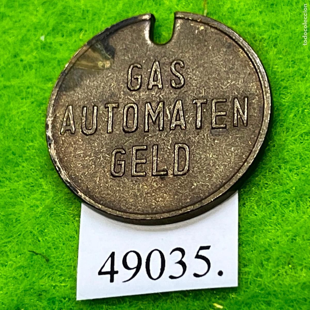 Monedas locales: Ficha Alemania , GAS AUTOMATEN GELD, contadores o m&aacute;quinas expendedoras de gas, Token, jet&oacute;n