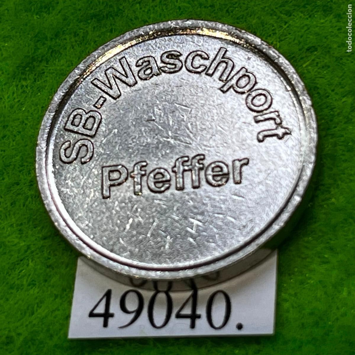 Monedas locales: Ficha Alemania, SB-Waschport Pfeffer, autolavado, carwash, Token, jet&oacute;n