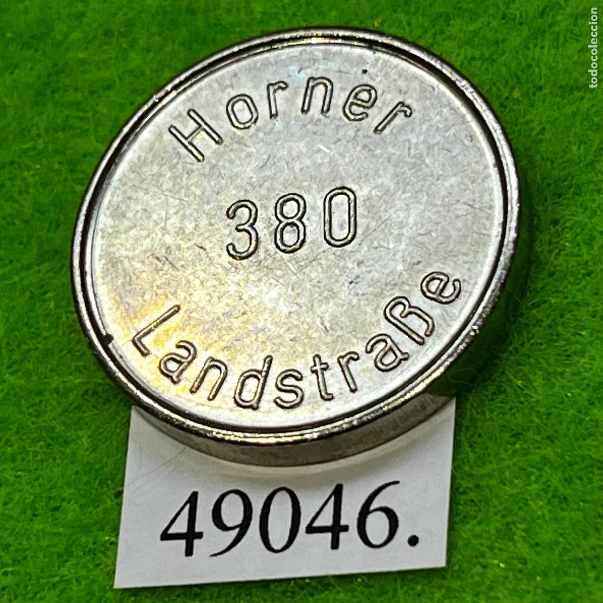 Monedas locales: Ficha Alemania, Hamburgo, Horner 380 Landstra&szlig;e, carwash, autolavado, token, jeton