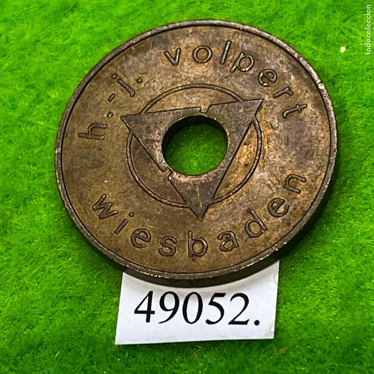 Monedas locales: Ficha Alemania, Wiesbaden, H.J. Volpert, golf, CLUB MATE, autoservicio, vending, token, jeton