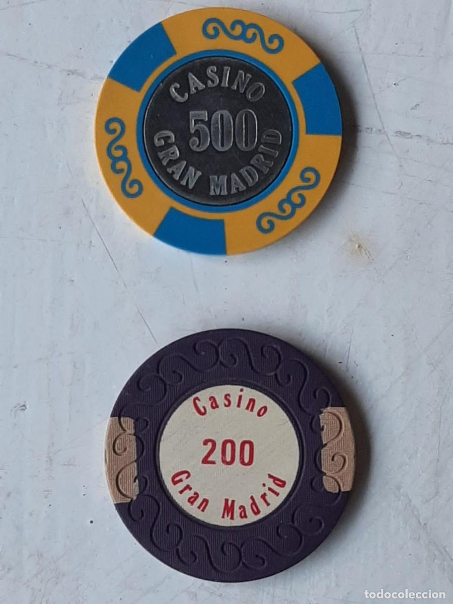 Monete locali: 2 Fichas del Casino Gran Madrid de Torrelodones 500 y 200 pesetas