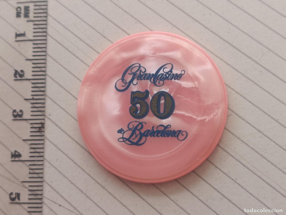 Monedas locales: Ficha Casino, Gran casino de Barcelona, 50 pesetas
