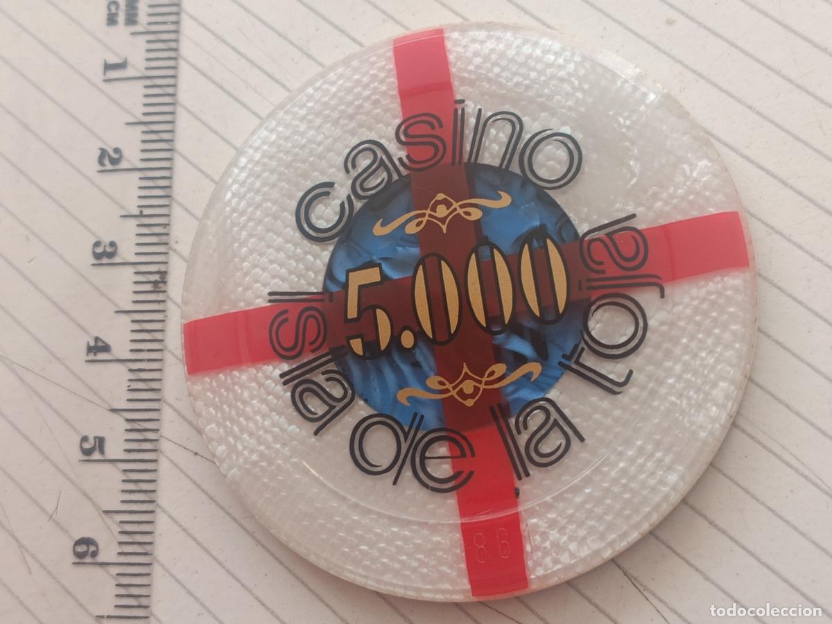 Monedas locales: FICHA TOKEN JETON **CASINO DE LA TOJA** O GROVE (PONTEVEDRA) VALOR 5000 PESETAS