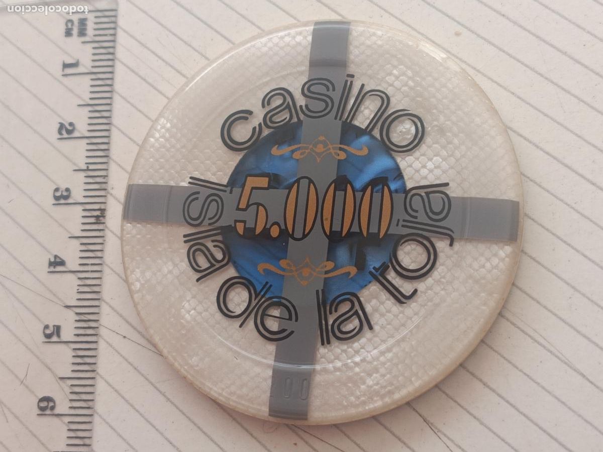 Monedas locales: FICHA TOKEN JETON **CASINO DE LA TOJA** O GROVE (PONTEVEDRA) VALOR 5000 PESETAS