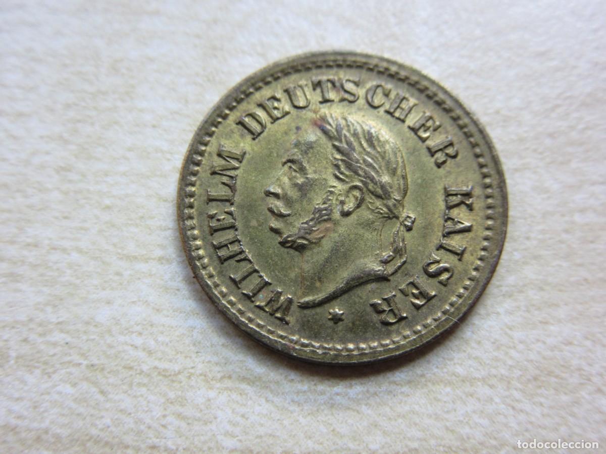 Moedas locais: Ficha de juego (Spiel Marke )de Wilhelm Deutcher Kaiser De Finales S XIX Di&aacute;metro 1,6 cm