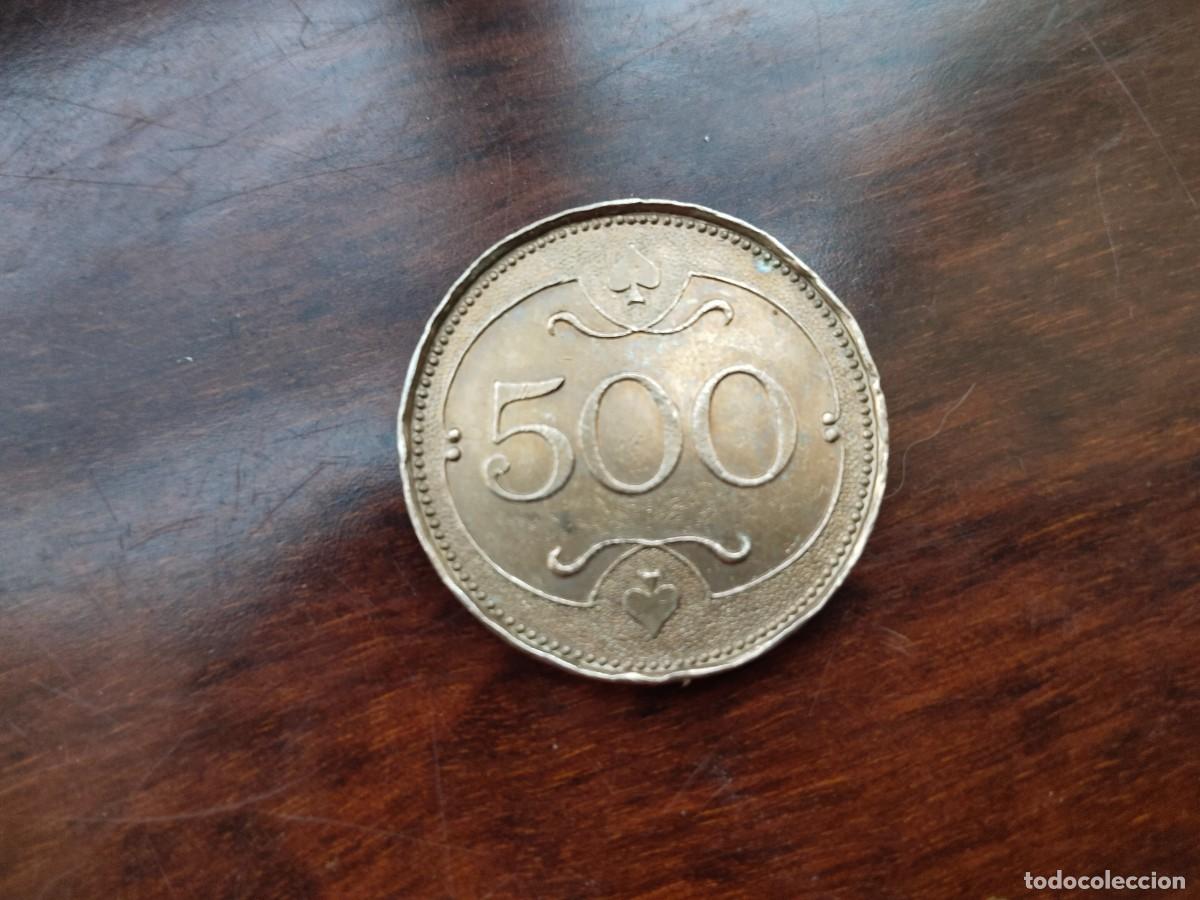 Lokalw&auml;hrung: Ficha Valor 500 del Club Casino MAXIM'S de Kensington.
