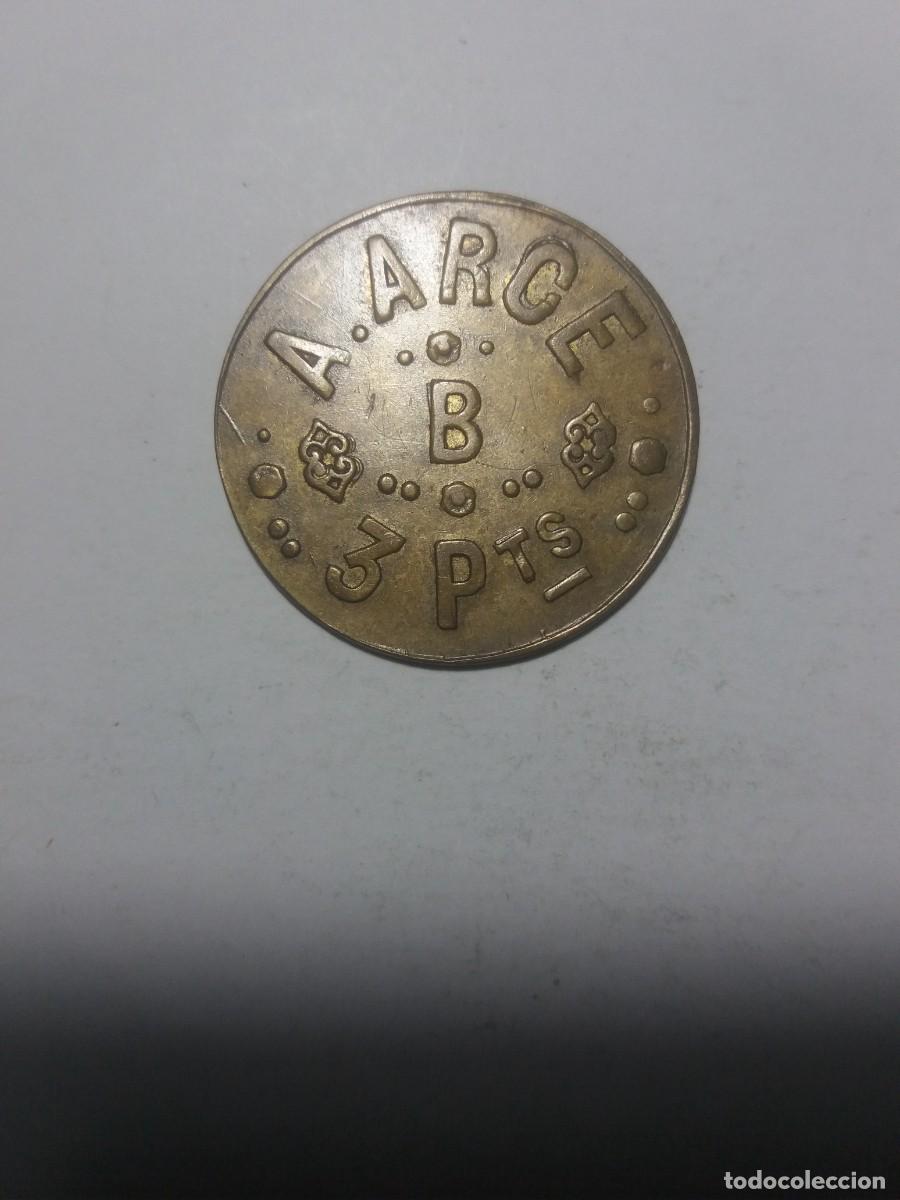 Monedas locales: Ficha Cooperativa 3 Pesetas A.ARCE
